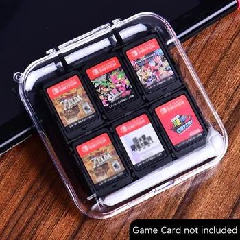 Для Игровой Консоли Nintendo Switch 12-битная Кассетная Коробка Прозрачный Футляр Для Хранения Игровых Карт Аксессуары NS Switch