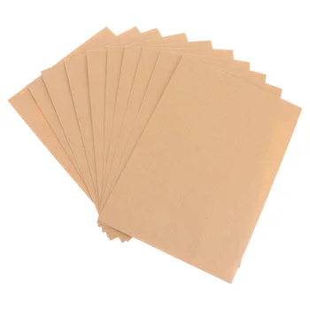 50шт конвертов из переработанной крафт-бумаги 229x162 мм, пустой классический конверт из переработанной бумаги простого цвета для офиса, школы, делового письма