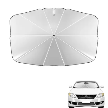 Солнцезащитный козырек на лобовое стекло, зонт, солнцезащитный козырек спереди автомобиля для модели 3 /Y, летний солнцезащитный крем, зонт, теплоизоляционная ткань для окна автомобиля