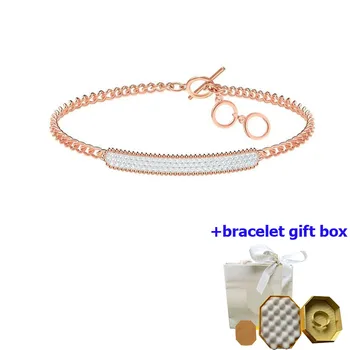 Высококачественный женский браслет романтической Т-образной формы из розового золота, подчеркивающий темперамент, красивый и трогательный, бесплатная доставка