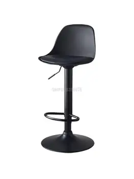 Барный стул с поворотной спинкой, барный стул с подъемником, домашний барный стул, современный минималистичный барный стул для кассира на стойке регистрации