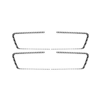 Внутренняя ручка чаши двери автомобиля из углеродного волокна, Отделка рамы, Декоративные наклейки на крышку для Toyota Land Cruiser Prado 2010-2018