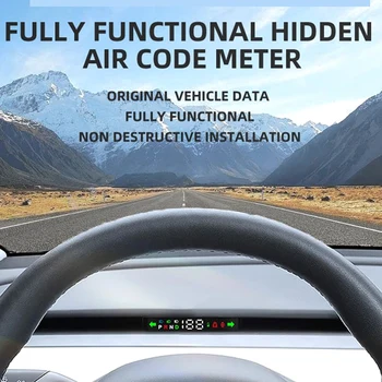 1 комплект запасных частей для Tesla Model 3 Y Автомобильный головной смарт-дисплей Измеритель воздушного кода ЖК-прибор HUD Автомобильные Аксессуары