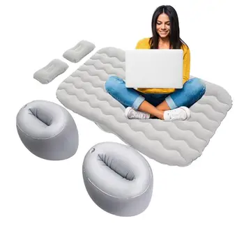 Надувной автомобильный матрас-кровать Переносная подушка для заднего сиденья Кровать 135x80 см Автомобильный Матрас для багажника Автомобильная подушка для сна для кемпинга