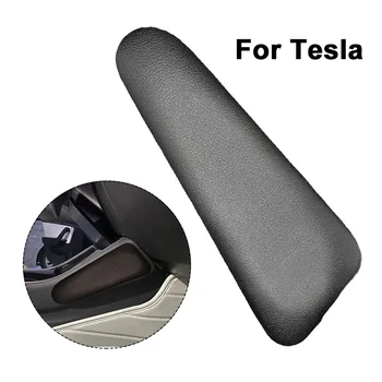 Замшевый автомобильный Наколенник Подушка Центральная Консоль Кожаная Подушка для поддержки бедер Аксессуары для Tesla Модель 3/Y Подушка Memory Foam