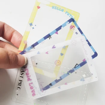Изготовленная на заказ Корейская Звезда Kpop Подарочная Пластиковая Прозрачная Рекламная Фотокарточка из ПВХ Билет Instagram Визитная карточка