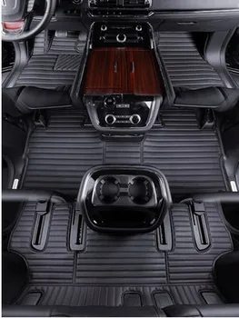 Хорошее качество! Специальные автомобильные коврики на заказ для Toyota Land Cruiser 300 2023 на 7 мест, прочные водонепроницаемые ковры для LC300 2022
