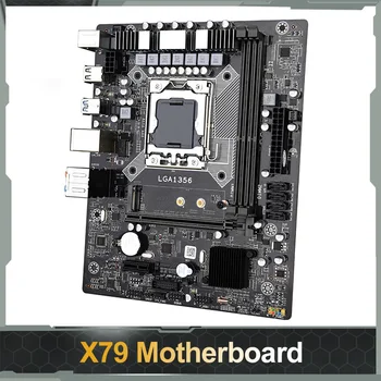 Настольная материнская плата X79 E5 CPU LGA 1356 Материнская плата компьютера USB 2.0 Материнская плата ПК SATA2.0 DDR3 ECC Память M.2 NVME