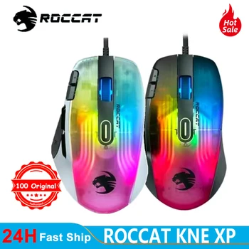 Roccat Kone XP - игровая мышь с 3D-подсветкой с Оптическим сенсором 19K DPI, Колесиком 4D Krystal, программируемым дизайном кнопок и AIMO