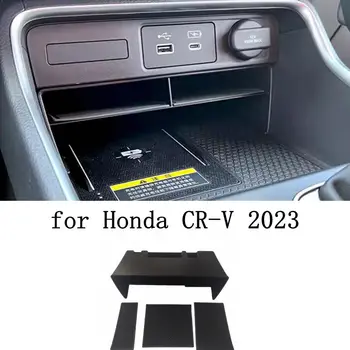 Коробка центральной консоли автомобиля для Honda CR-V 2023 CRV Автоматический Центральный лоток для хранения, Органайзер, Контейнер для уборки, Аксессуары для интерьера