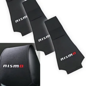 Чехол для подголовника автокресла Nismo для NISSAN, Вязаный Значок для Стайлинга автомобилей, Чехол для автомобильной подушки, Автоаксессуары