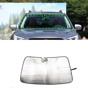 Для Subaru Outback 2022 года алюминиевая фольга серебристого цвета переднее стекло автомобиля солнцезащитный козырек от ультрафиолета аксессуары для защиты салона автомобиля