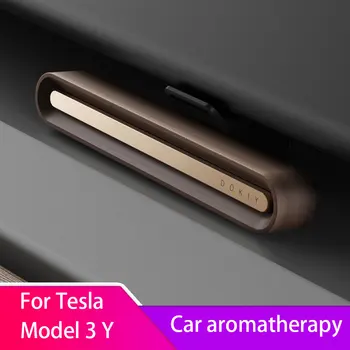Аромат духов для приборной панели Для Tesla Model 3 Y 2017-2023 Автомобильный освежитель воздуха, украшение, диффузор для ароматерапии, аксессуары для ароматов