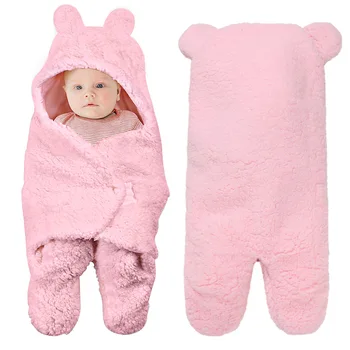 Одежда для новорожденных мальчиков и девочек из чистого хлопка, детская Обертка, Пеленание новорожденного, Спальный мешок, ультра-мягкое теплое одеяло
