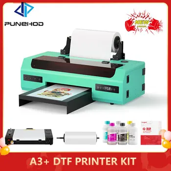 Принтер формата A3 + Dtf с печатающей головкой R1390, высокопроизводительная машина для печати непосредственно на пленке для футболок и текстиля