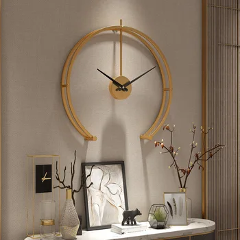2021 новые современные минималистичные домашние настенные часы nordic metal silent clock для гостиной, спальни, модного украшения часов
