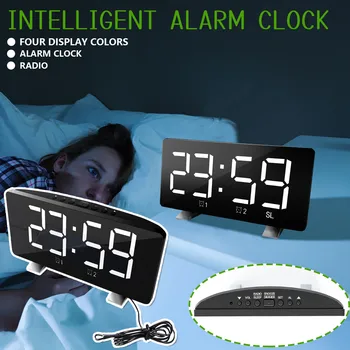 Супер громкий будильник с шейкером для кровати, Двойной вибрирующий будильник С USB-зарядным устройством для слабослышащих Глухих Reloj De Pared