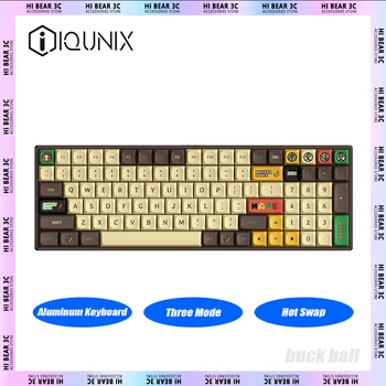 Беспроводная Механическая Клавиатура IQUNIX F97 Алюминиевые Комплекты Трехрежимной Игровой Клавиатуры С горячей Заменой RGB Эргономика Pc Gamer Mac Office