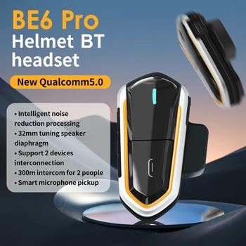 Bluetooth Мотоциклетный Шлем Домофон Гарнитура Hi-Fi Стерео Шлем для Мотоцикла Moto Беспроводной Переговорный Телефон Наушники с Шумоподавлением