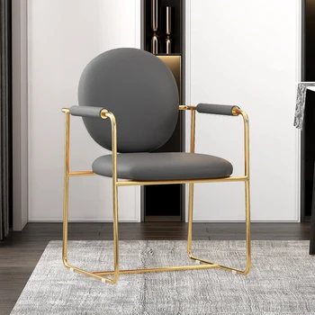 Современный роскошный стул в дизайнерском стиле для гостиной отеля, домашнего бара, обеденный стул со спинкой