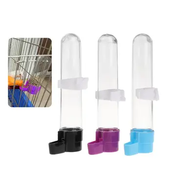 Диспенсер для воды для птиц Автоматическая кормушка Подвесной Пластиковый контейнер для корма для попугая Аксессуары для клетки для неразлучников B03E