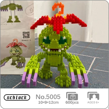 SC 5005 Аниме Digimon Palmon Cactus Цифровой Монстр Домашнее Животное Кукла Мини Алмазные Блоки Кирпичи Строительная Игрушка Для Детей Без Коробки
