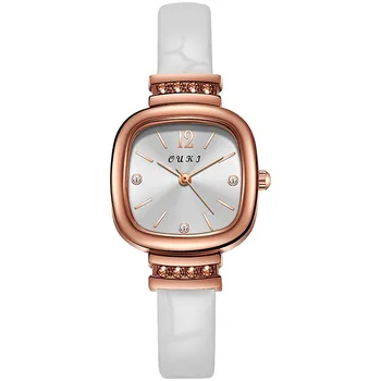 Светящиеся наручные часы для женщин, роскошные дизайнерские женские часы, светящиеся кожаные часы Winner с ручным заводом, лучший бренд Montre Femme