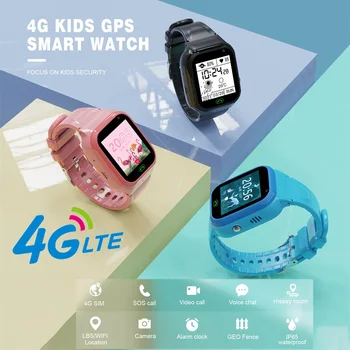 Смарт-часы для детей 4G, видеозвонок по Wi-Fi с блокировкой лица, SOS-трекер местоположения, камера для смарт-часов, водонепроницаемые подарки от Akilli Saat Для детей