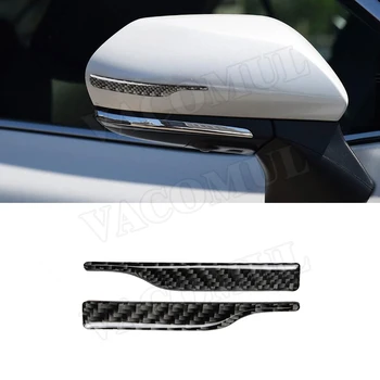 2 шт./компл. накладок на боковое зеркало заднего вида из углеродного волокна, устойчивых к царапинам наклеек для Toyota для BMW Universal Car