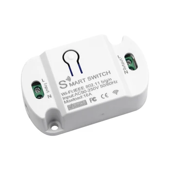 Беспроводные выключатели Smart Life App Smart Light Switch Wifi Smart Switch Wifi Smart Light Switch Мини-выключатель Smart Home 16a Wifi