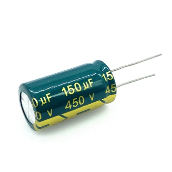 30 шт./лот 450 В 150 МКФ размер 18*30 мм высокочастотный низкоомный 400 В 150 МКФ алюминиевый электролитический конденсатор размер 20%