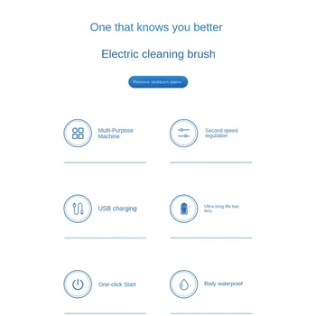 Беспроводная электрическая щетка для чистки, перезаряжаемая через USB, для работы по дому, Щетка для мытья посуды на кухне, Щетка для чистки плитки в ванной, черная