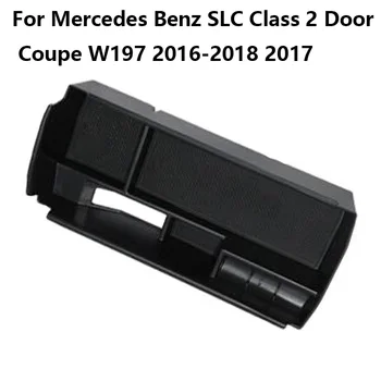 Для Mercedes Benz SLC Class 2-Дверное Купе W197 2016-2018 2017 Центральная Консоль Автомобиля Подлокотник Ящик Для Хранения Органайзер Лоток Аксессуары