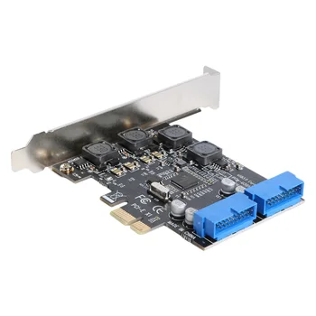 Адаптер с разъемом от PCI-E до 19/20-контактного разъема USB 3.0 Модуль расширения PCI Express