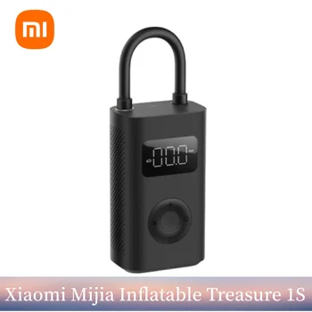 Оригинальный портативный электрический насос Xiaomi Mijia Smart надувное сокровище 1S, воздушный компрессор для мотоциклов, автомобильных шин, футбола