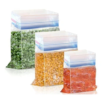 3 упаковки мешков для хранения с квадратным отверстием, Противооткидывающийся держатель на молнии для наполнения пакетов для приготовления еды