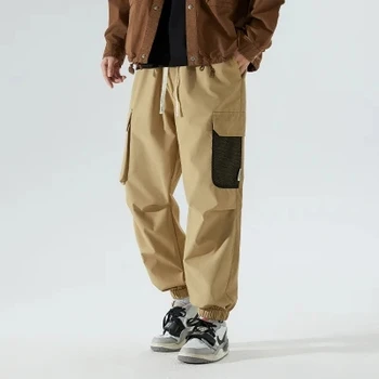 Мужские брюки для бега трусцой, уличная одежда в стиле хип-хоп, спортивные штаны, брюки, Тактические Высококачественные мужские брюки, технологичная одежда, мужские брюки-карго, Размер Оверсайз