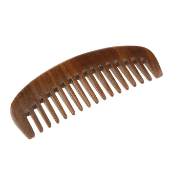 Расческа для волос Деревянная Широкая Расческа для Распутывания Вьющихся волос, Эргономичная расческа: Изготовлена из натурального