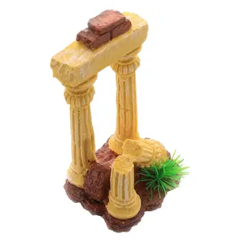 Римская колонна, Аквариумные украшения, имитация смолы, Римская колонна, Аквариумный орнамент, Имитация сцены для столешницы