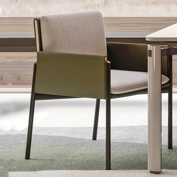Дизайнерские Эргономичные обеденные стулья для гостиной Nordic Luxury Party, обеденный стул с удобным акцентом, Барная мебель Silla Comedor WJ35XP