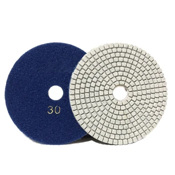 5-дюймовый 125-миллиметровый алмазный полировальный диск для сухой и влажной полировки Гибкие Шлифовальные диски для восстановления гранитно-бетонного пола Переходный инструмент