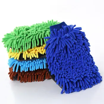 Перчатки для чистки автомоек, 1 шт., полотенце из микрофибры, синель, 2 в 1, Ткань для чистки Автомоек, Аксессуары для чистки автомобилей
