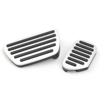 Автомобильные Педали Ножной Топливный Тормоз Подставка Для Ног Крышка Педали для Toyota 4Runner 2010-2021 Серебристый