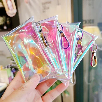 Мини-сумка для показа кукол аниме, цветной кошелек для монет, подвеска, квадратный мешочек, органайзер, кошелек, ключ, губная помада, сумка для хранения наушников