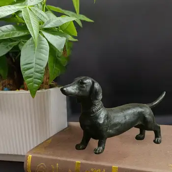 Скульптура собаки с неувядающей прозрачной текстурой, сувенир для домашних животных 