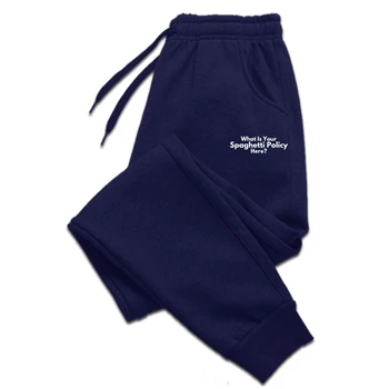 Политика спагетти Всегда Забавные спортивные штаны Подарок для поклонников Sunny Мужские брюки Новейшие мужские брюки из хлопка в стиле хип-хоп Персонализированные