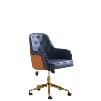 Компьютерное кресло XL Кожаное Современное минималистичное Вращающееся кресло Рабочий стол Подъемное кресло для обучения