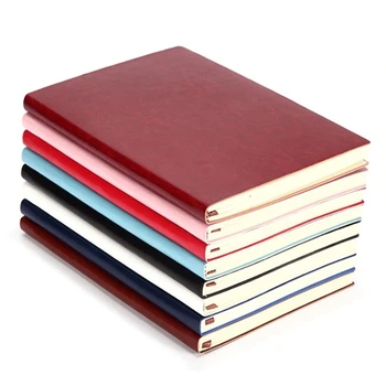 Случайный Блокнот из искусственной кожи в мягкой обложке 5X6 цветов, Записная книжка на 100 страниц, Дневник на подкладке