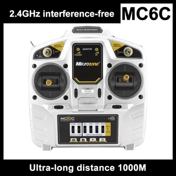 Microzone Mc6c 2.4 g 6-канальный Контроллер, Передатчик, Приемник, Радиосистема для Радиоуправляемого самолета, Дрона, Мультироторного Вертолета, Автомобиля, Лодки