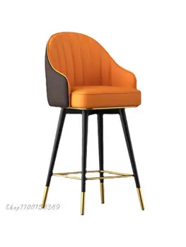 Современный минималистичный барный стул, легкая роскошная домашняя высокая табуретка со спинкой, стул кассира на стойке регистрации, высокий табурет, барный стул, барный табурет